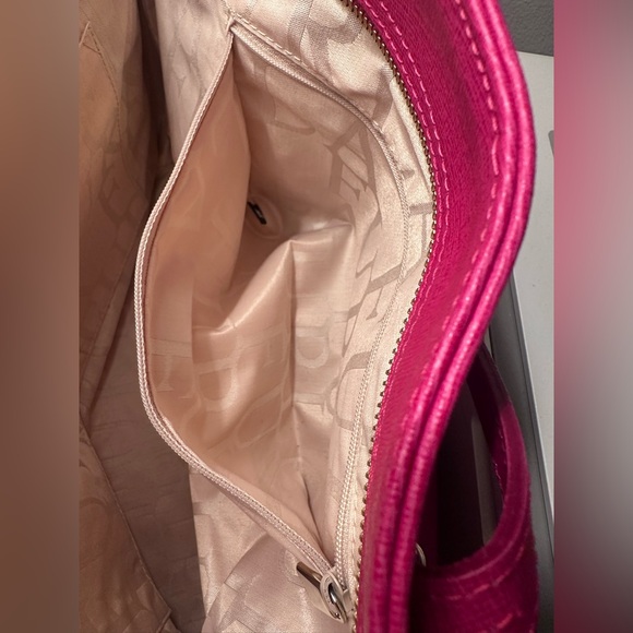 NWOT Furla Vibrant Pink Leather Tote Shoulder Bag - Picture 12 of 12